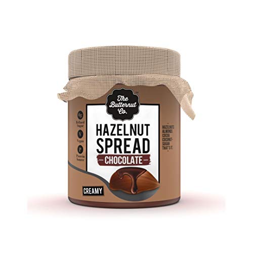 The Butternut Co. Chocolate Hazelnut Spread, 200 gm (No Refined Sugar, Vegan, No Preservatives)