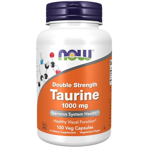 Now Foods, Taurine, Double Strength, 1,000 mg, 100 Veg Capsules