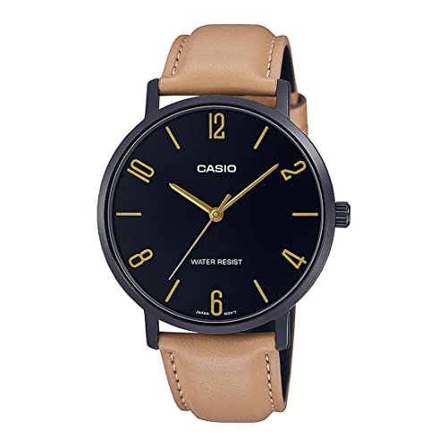 Casio Analog Black Dial Men's Watch-MTP-VT01BL-1BUDF