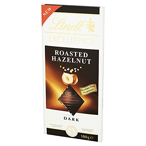 Lindt Excellence Roasted Hazelnut Dark Chocolate, 2 x 100 g