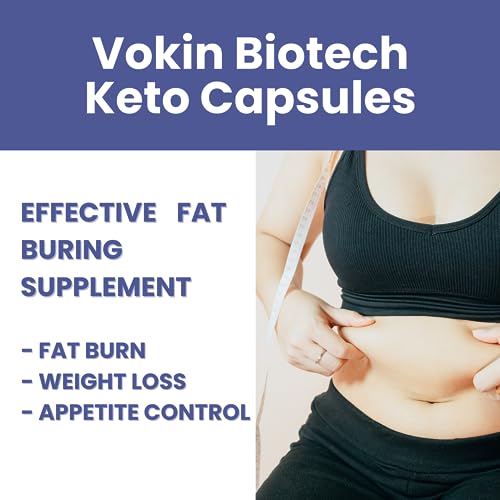 Vokin Biotech Keto Capsules Ultra Weight Loss Fat Burner Supplement with (Green Tea + Garcinia Camboia + Green Coffee) Extract 60 Capsules (Pack Of 2)