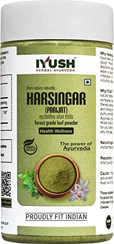 IYUSH Herbal Ayurveda Parijat Leaves Powder – 250gm | Harsingar Leaves Powder | Parijat Powder | Harsingar Powder