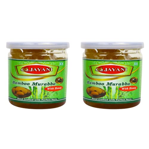 JAYANI Homemade Bamboo Murabba with Raw Forest Honey Helps Increasing Height Growth | Bans Ka Murabba 350 Gm Pack of 2