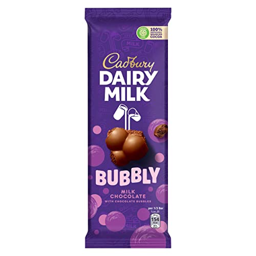 Cadbury Dairy Milk Bubbly Milk Chocolate, 87 g