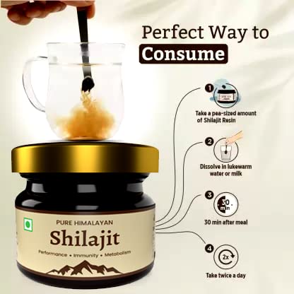 Trivang by Vedrisi Pure Original Himalayan Shilajit/Shilajeet Resin 100% Natural Resin 30G Pack