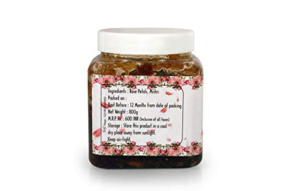 SundarLaxmi Gulkand, 800 gm (Rose Petals and Mishri) -Jar Pack (Pure and Natural) | Rose Petals Jam