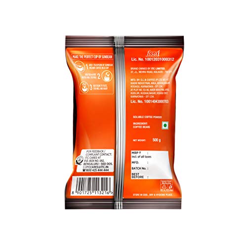 Sunbean Instant Coffee Powder Pouch, 500 g