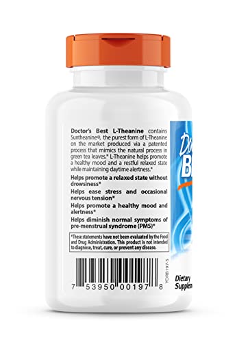 Doctor's Best, Suntheanine L-Theanine, 150 mg, 90 Veggie Caps