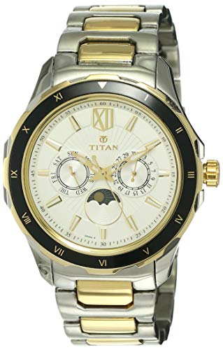 Titan Analog White Dial Men's Watch-NL1688KM02