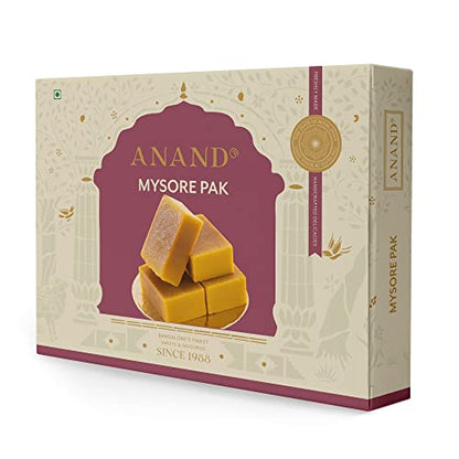 Anand Sweets Mysore Pak - Special Soft Melt in Mouth Pure Ghee Mithai Box (250 gm)