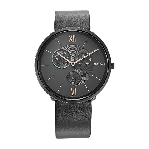 Titan Analog Grey Dial Men's Watch-1877QL01