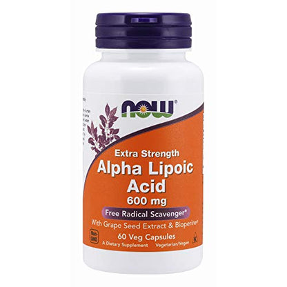 Now Foods ALPHA LIPOIC ACID, 60 Vcaps 600 mg