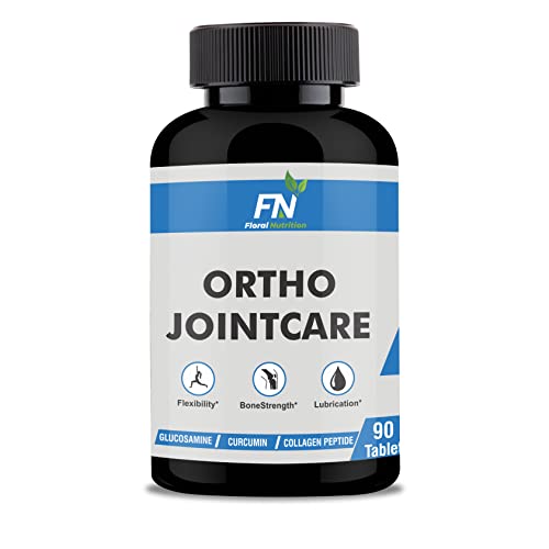 Floral Nutrition Ortho Joint Care with Glucosamine, MSM, Collagen, Chondroitin for Joint and Bone - 90 Tablets