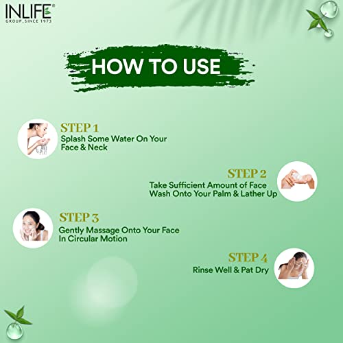 INLIFE Neem Face Wash, Soap & Paraben Free - 200 ml