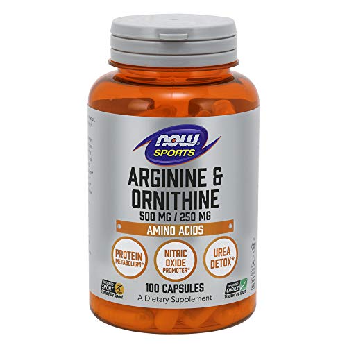 Now Foods L-Arginine and Ornithine, 100 Capsules