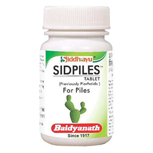 Baidyanath Sidpiles Tablets for Piles, Natural, 50 Count