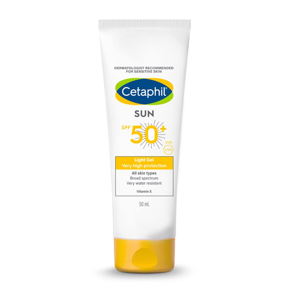 Cetaphil Sun SPF 50 Very High Protection Light Gel, White, 50 ml