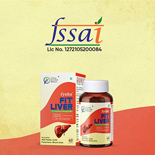 Fytika Fit Liver + Fytika Vita 365| Milk thistle 200mg, Kutki50mg, Punarnva25mg, Bhumi Amla 25mg & P3, E, Zinc, Biotin, Mineral, Ginseng & Ashwagandha