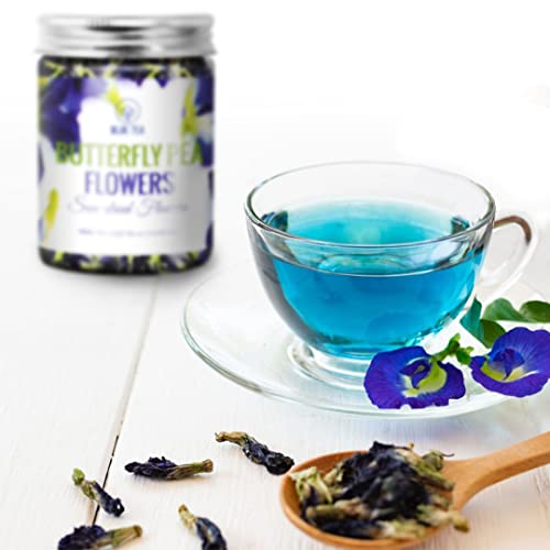BLUE TEA - Butterfly Pea Flower Iced Teas, Coolers, Cocktails Horeca (50 Grams - 100 Tea Cups + 100 Drinks)