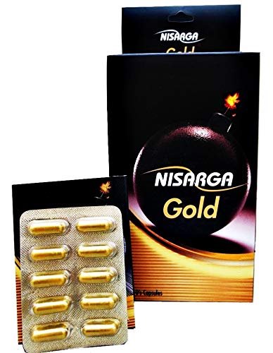 Neuhack Nisarga Gold Shilajit 20 Capsules(500 mg) with Ashwagandha, Kaunch Beej | Helps with Strength, Stamina, Vigor | Ayurvedic supplement