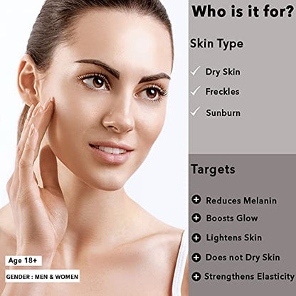O3+ Agelock Vitamin C Lactic Acid Serum for Face Exfoliation, Anti Ageing, Moisturising & Whitening All Skin Types, 30g