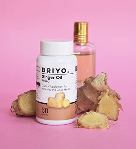 Briyosis Ginger Oil 60 Softgels to support Healthy Digestion and Immune Health