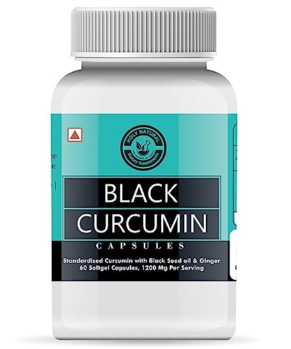 Holy Natural Black Curcumin Capsule (60 cap), Dietary Supplement, Promote Immunity Activity, Support Joint & muscles Pain