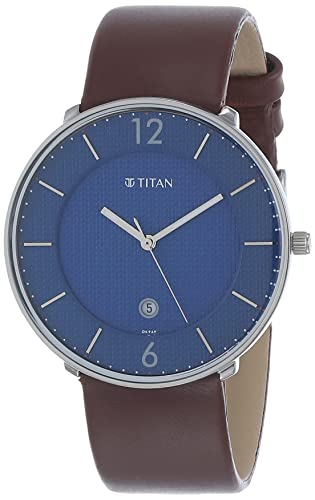 Titan Analog Blue Dial Men's Watch-1849SL03