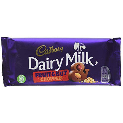 Cadbury Dairy Milk Fruit & Nut Chopped Chocolate, 95g(Pack Of 2)