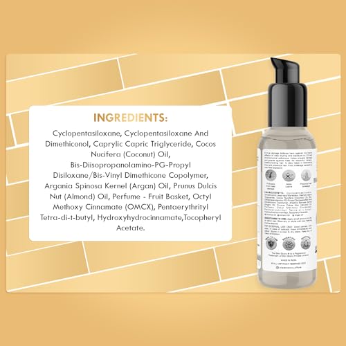 The Skin Story Heat Protection Serum | Upto 250°C Heat Defense | Shields Hair from Heat Damage | UV  Argan, Almond, & Coconut Oil | Paraben Free 100ml