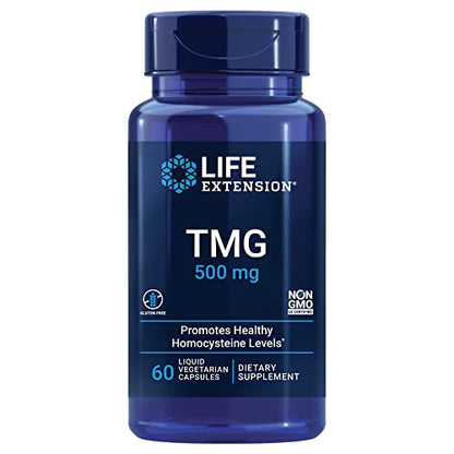 Life Extension TMG Liquid Vegetarian Capsules,500mg- 60 Count