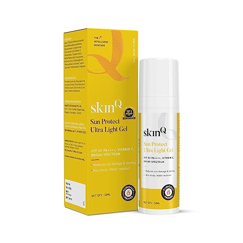 SkinQ Mini Sunscreen for Men & Women 30ml with Vitamin C, SPF 40 & Broad Spectrum PA++++ | Sun Proteght, Non-Sticky & Water-Resistant Travel Sunscreen