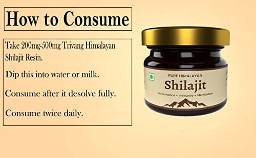 Trivang by Vedrisi Pure Original Himalayan Shilajit/Shilajeet Resin 100% Natural Resin 20G Pack of 2