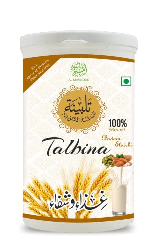Al Masnoon Talbina (with badam elaichi) Instant Mix 300 GMS/ Talbeena Badam Elaichi / A Healthy & Sunnah Protein Powder