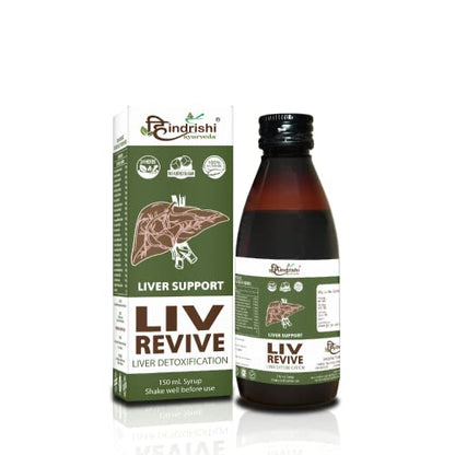 Hindrishi Ayurveda Zero Tar & Liv Revive Syrup, Lungs and Liver Detox (1 Zero Tar + 1 Liv Revive)