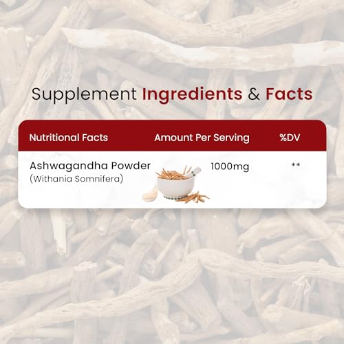 Himalayan Organics Ashwagandha 1000Mg | Boost Energy, Strength, Stamina | Helps Anxiety & Stress Relief For Men & Women (120 Capsules)