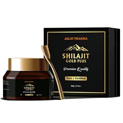 Jagat Pharma Himalayan Shilajit/Shilajeet Resin 20g - Performance Booster for Endurance and Stamina