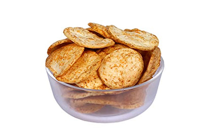 P P Foods Roasted Potato Wafer Lal Mirchi /Roasted Red Chilly Potato Chips 400 gm (Pack of 2, 200 gm Each)