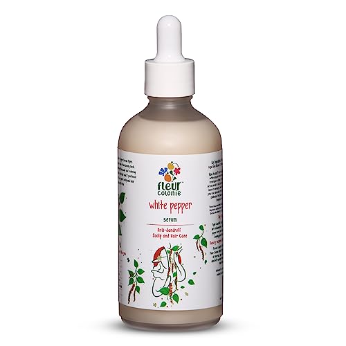 Fleur Colonie White Pepper Anti-dandruff Hair Serum with White Pepper, Inga Bark and D-Panthenol for Dandruff Control and Itch free Scalp - 100 ml