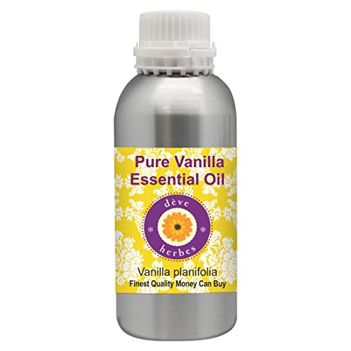 Deve Herbes Pure Vanilla Essential Oil (Vanilla planifolia) Natural Therapeutic Grade Steam Distilled 1250ml