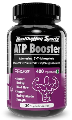 HealthyHey Sports ATP Booster - 400mg per serving - 30 Vegetable capsules