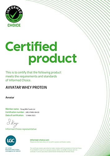AVVATAR WHEY PROTEIN | 1 KG | Unflavoured | 27g Protein | 29 Servings | Isolate & Concentrate Blend
