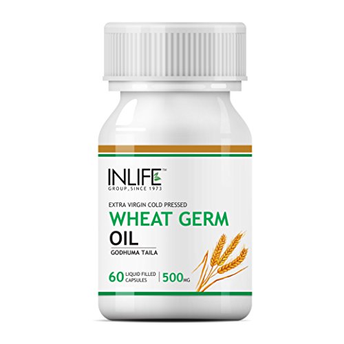INLIFE Wheat Germ Oil Supplement 500 mg - 60 Capsules