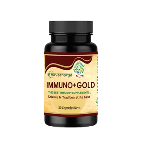 Immuno+ Gold Immunity Booster Capsules | Immunity Booster Supplement For Immunity With Natural Ingreby Ministry of Ayush, Govt. of India - 30 Capsules