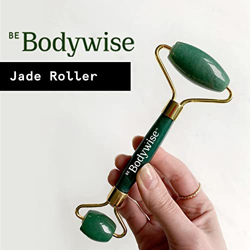 Bodywise Jade Roller for Women | 100% Natural Jade Face Roller & Massage Tool
