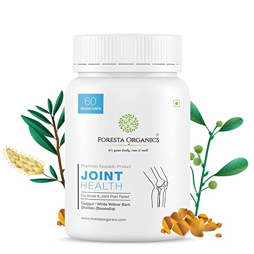 Foresta Organics Joint Health - Natural Joints and Bones Support Supplement | Ayurvedic Natural Extracts Of Boswellia, Guggul, White Willow Bark