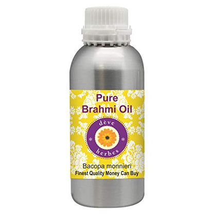 Deve Herbes Pure Brahmi Oil (Bacopa monnieri) Natural Therapeutic Grade 1250ml