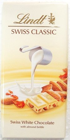 Lindt Swiss Classic White With Amond 100Gm