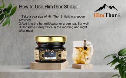 HimThor Shilajit Resin Pure Ayurvedic Liquid - 20 Grams