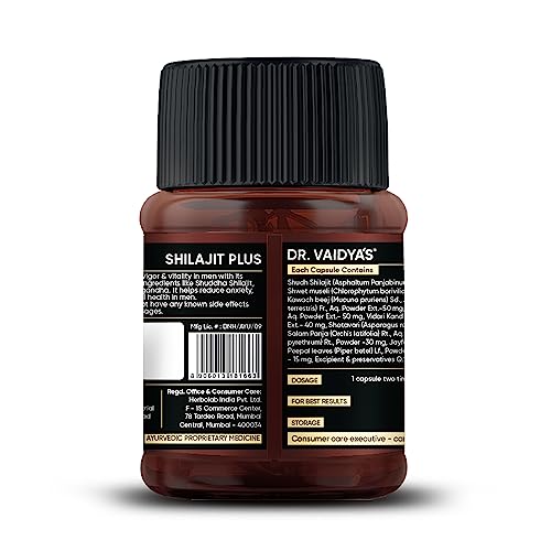 Dr Vaidya'S Shilajit Plus - 30 Capsules (Pack of 1)